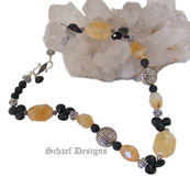 Chalcedony, Pearl, Amethyst, & Crystal Necklace
